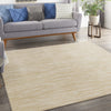 Nourison Essentials NRE01 Ivory Gold Area Rug Corner Image
