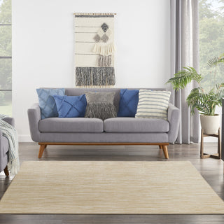 Nourison Essentials NRE01 Ivory Gold Area Rug Room Image Feature