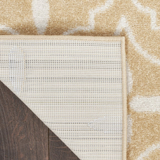 Nourison Essentials NRE04 Beige Ivory Area Rug Corner Image