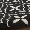 Nourison Essentials NRE04 Black Ivory Area Rug Detail Image