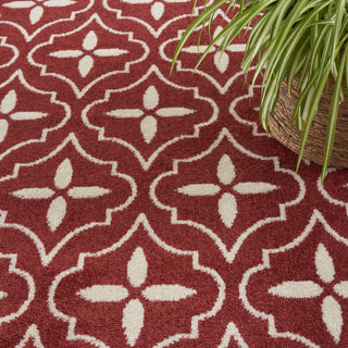 Nourison Essentials NRE04 Brick Ivory Area Rug Texture Image
