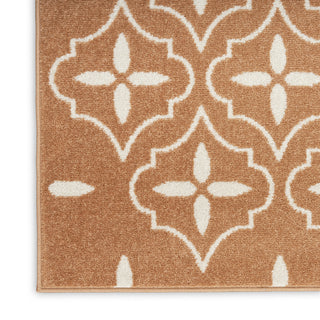 Nourison Essentials NRE04 Copper Area Rug Corner Image