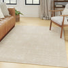 Nourison Essentials NRE04 Ivory Beige Area Rug Corner Image