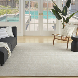 Nourison Essentials NRE04 Ivory Beige Area Rug Swatch Image