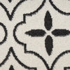 Nourison Essentials NRE04 Ivory Black Area Rug Close Up