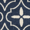 Nourison Essentials NRE04 Navy Ivory Area Rug Corner Image