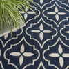 Nourison Essentials NRE04 Navy Ivory Area Rug Texture Image