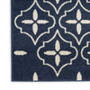 Nourison Essentials NRE04 Navy Ivory Area Rug Corner Image