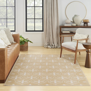 Nourison Essentials NRE04 Beige Ivory Area Rug Room Image Feature