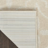 Nourison Essentials NRE04 Ivory Beige Area Rug Corner Image