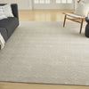 Nourison Essentials NRE04 Ivory Beige Area Rug Corner Image