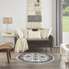 Nourison Essentials NRE05 Ivory Blue Area Rug Swatch Image