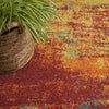 Nourison Essentials NRE06 Flame Area Rug Texture Image
