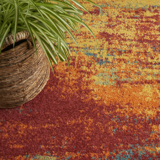 Nourison Essentials NRE06 Flame Area Rug Texture Image