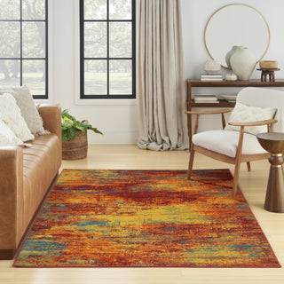 Nourison Essentials NRE06 Flame Area Rug Swatch Image