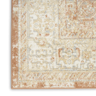 Nourison Essentials Persian NRE07 Beige Rust Area Rug Corner Image