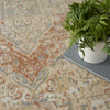 Nourison Essentials Persian NRE07 Beige Rust Area Rug Texture Image