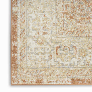 Nourison Essentials Persian NRE07 Beige Rust Area Rug Corner Image