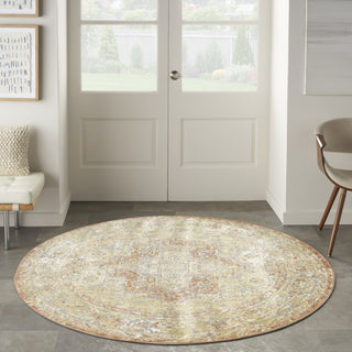 Nourison Essentials Persian NRE07 Beige Rust Area Rug Swatch Image