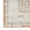 Nourison Essentials Persian NRE07 Beige Blue Area Rug Corner Image