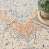 Nourison Essentials Persian NRE07 Beige Blue Area Rug Texture Image