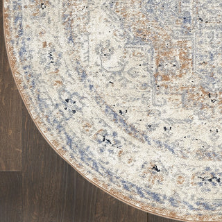 Nourison Essentials Persian NRE07 Beige Blue Area Rug Main Image