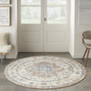 Nourison Essentials Persian NRE07 Beige Blue Area Rug Swatch Image