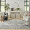 Nourison Essentials Persian NRE07 Blue Area Rug Swatch Image