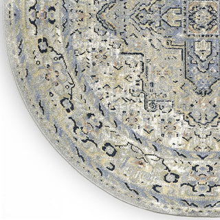 Nourison Essentials Persian NRE07 Blue Area Rug Corner Image