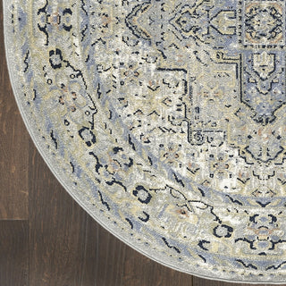 Nourison Essentials Persian NRE07 Blue Area Rug Main Image