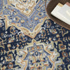 Nourison Essentials Persian NRE07 Navy Area Rug Texture Image