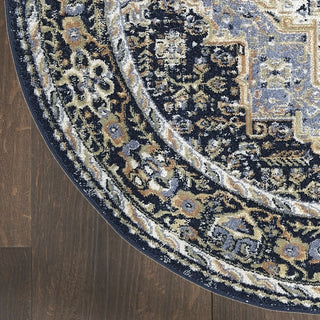 Nourison Essentials Persian NRE07 Navy Area Rug Main Image