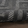Nourison Versatile NRV01 Charcoal Black Area Rug 2' X 4'