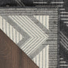 Nourison Versatile NRV01 Charcoal Black Area Rug 2' X 4'