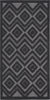Nourison Versatile NRV01 Charcoal Black Area Rug 2' X 4'