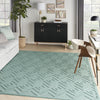 Nourison Versatile NRV01 Aqua Teal Area Rug 9' X 12'