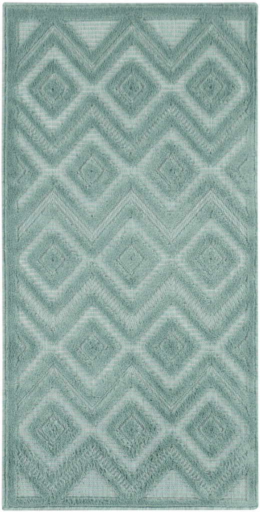 Nourison Versatile NRV01 Aqua Teal Area Rug main image