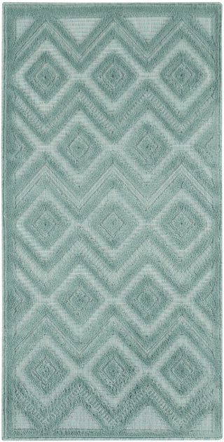 Nourison Versatile NRV01 Aqua Teal Area Rug main image