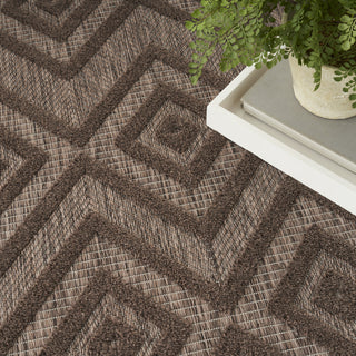 Nourison Versatile NRV01 Brown Area Rug Corner Image
