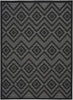 Nourison Versatile NRV01 Charcoal Black Area Rug main image