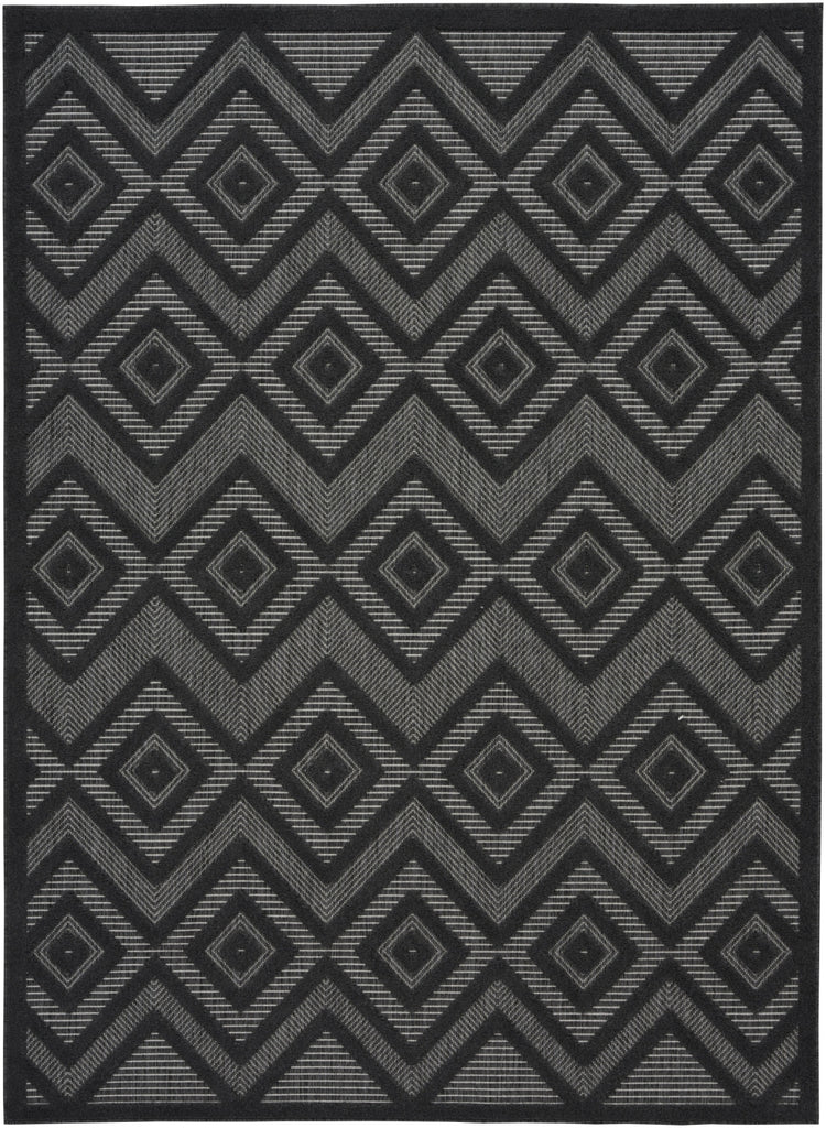 Nourison Versatile NRV01 Charcoal Black Area Rug main image