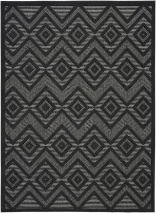 Nourison Versatile NRV01 Charcoal Black Area Rug main image