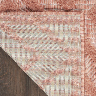 Nourison Versatile NRV01 Coral Orange Area Rug Corner Image
