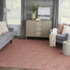 Nourison Versatile NRV01 Coral Orange Area Rug Corner Image