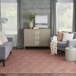 Nourison Versatile NRV01 Coral Orange Area Rug Room Image Feature