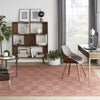 Nourison Versatile NRV01 Coral Orange Area Rug Room Image Feature