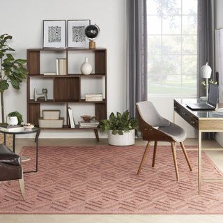 Nourison Versatile NRV01 Coral Orange Area Rug Room Image Feature
