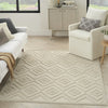 Nourison Versatile NRV01 Cream Area Rug Corner Image