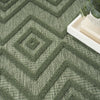 Nourison Versatile NRV01 Green Area Rug Corner Image
