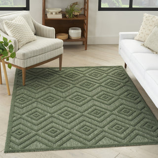Nourison Versatile NRV01 Green Area Rug Corner Image
